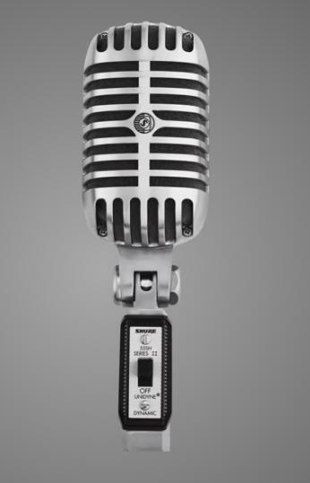 Microfono da studio grigio 55Sh